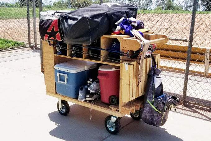 Cart Loaded with Equipment