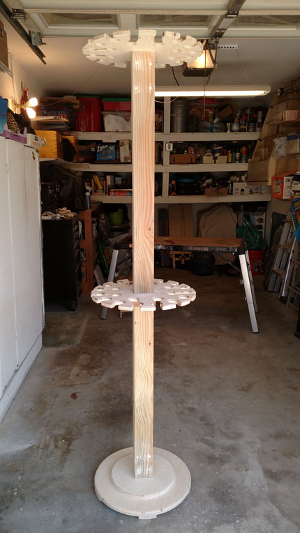 Completed Bat Rack Unpainted