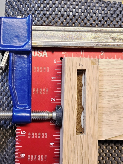 Squeeze-out Inside Leg Mortise