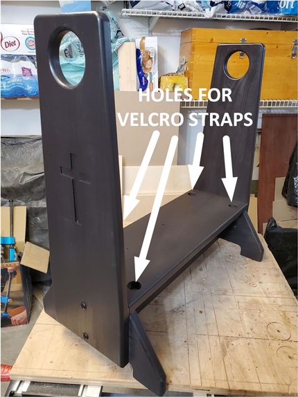 Holes In Top for Velcro Straps