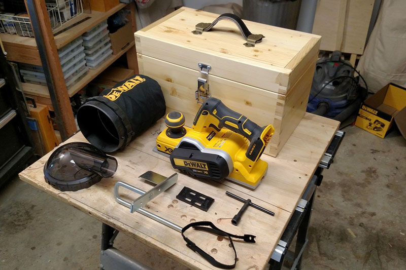 Closed Planer Box with All of the Accessories That It Holds