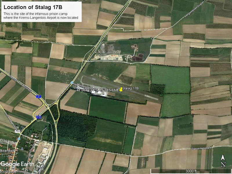 The Identical Google Earth Image without the Reconnaissance Photograph of Stalag 17B