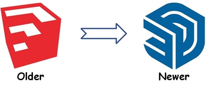 Old and New SketchUp Logos