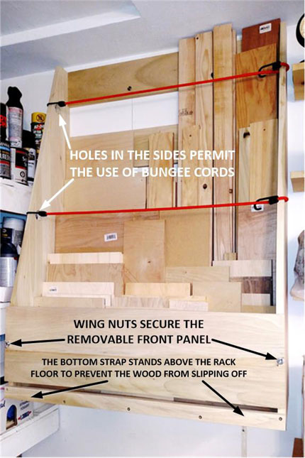 Scrap Wood Storage Rack